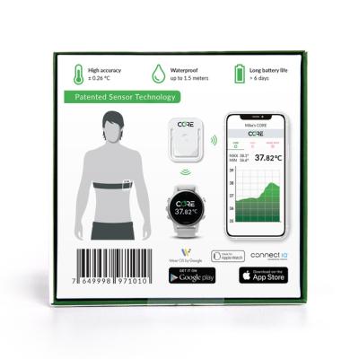 Capteurs médicaux portables Greenteg : Moniteur de température corporelle CORE (pour le B2B et la marque blanche)
